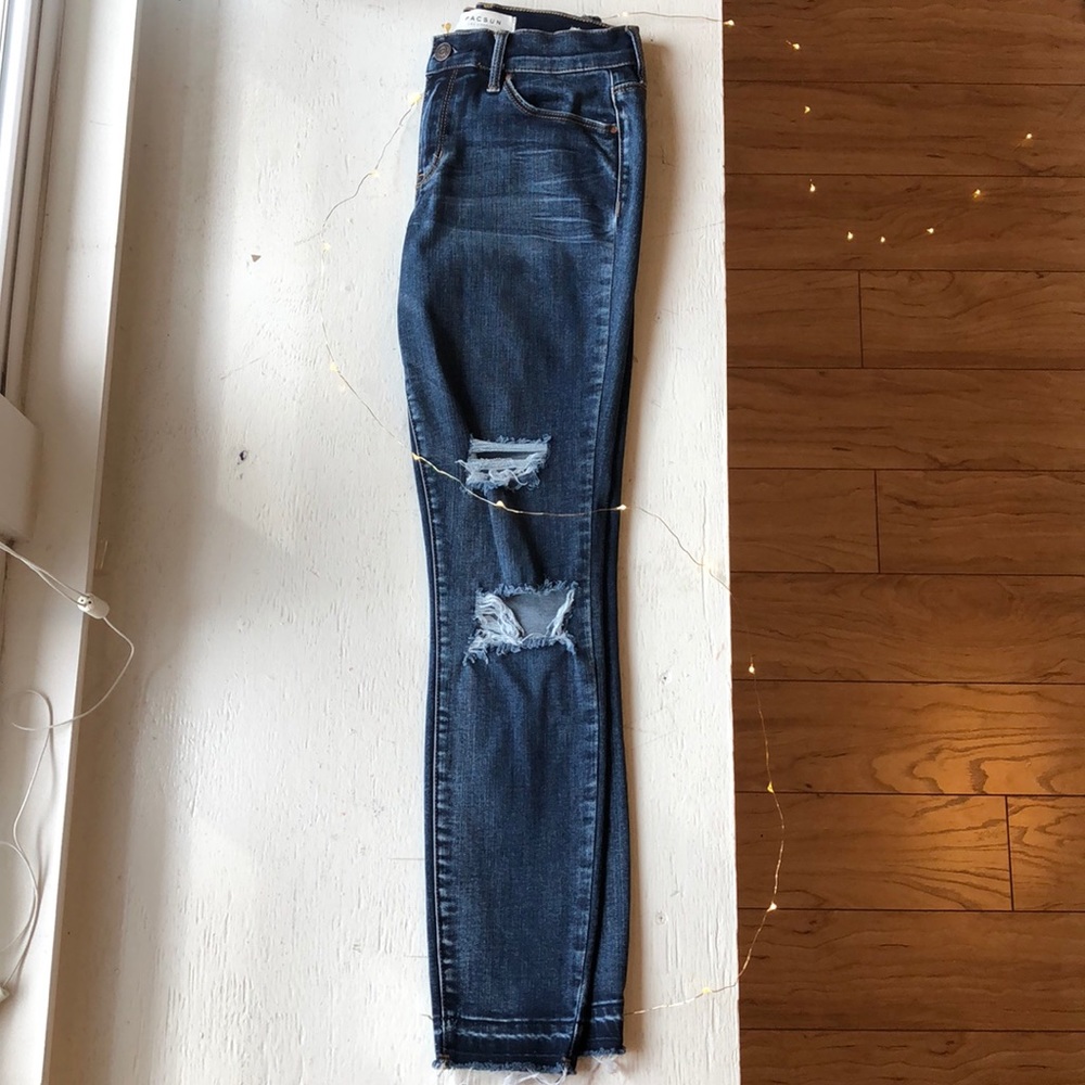 PACSUN ANKLE RIPPED ANKEL JEGGINGS